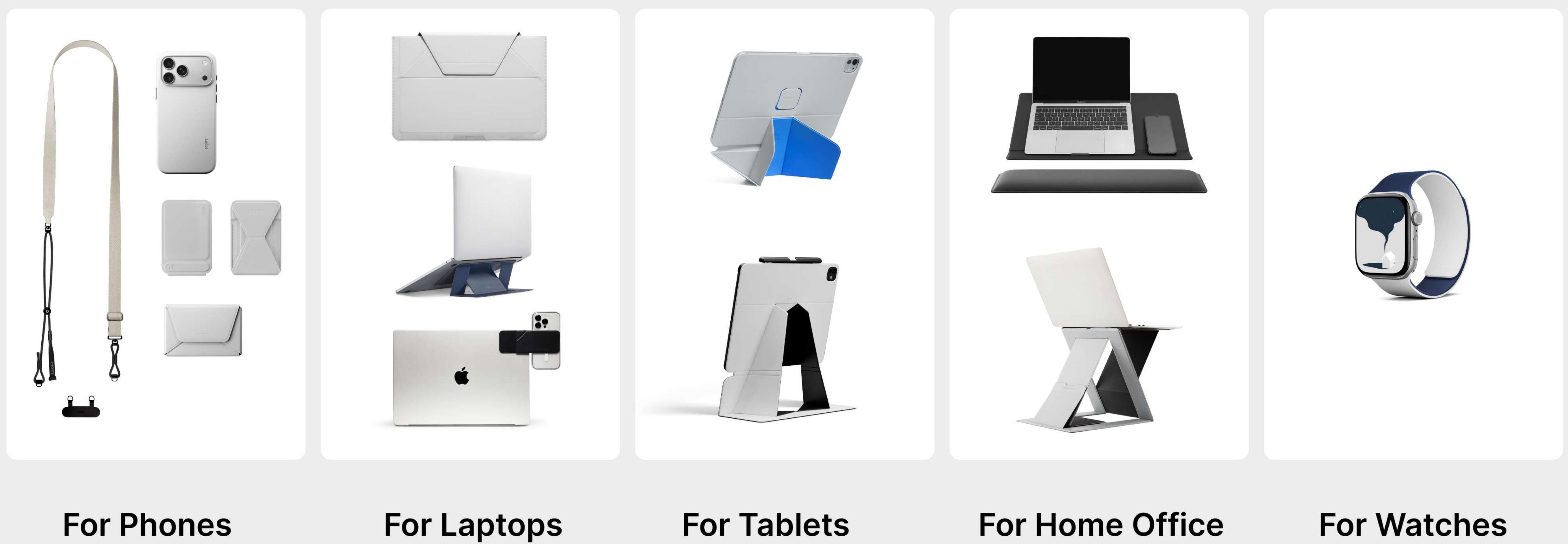 MOFT product lineup from the Work Anywhere collection